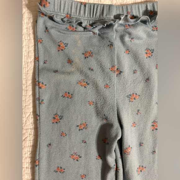 Blue Floral Ruffle Kids Matching Set - Picture 7 of 8